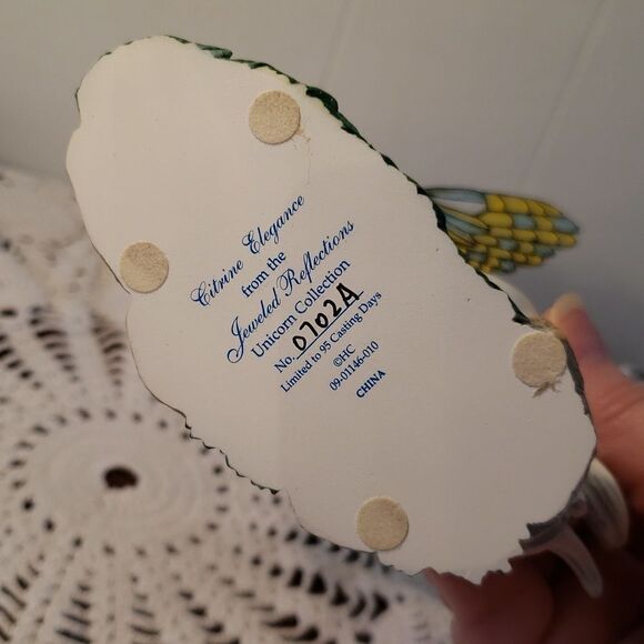 Hamilton Collection "Citrine Elegance" - Jeweled Reflections Unicorn Collection - Picture 5 of 5